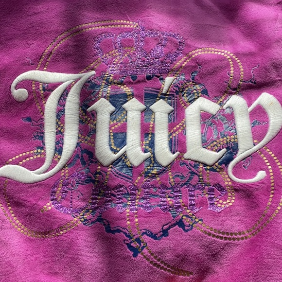 Vintage juicy couture tote bag handbag lap top bag large New with defects purple - Picture 3 of 9